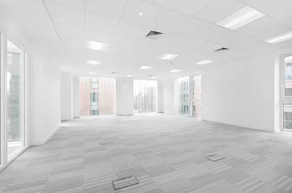 Office space to rent at Cannon Wharf, Pell Street, Surrey Quays, London, unit CF.401, 782 sq ft (72 sq m).