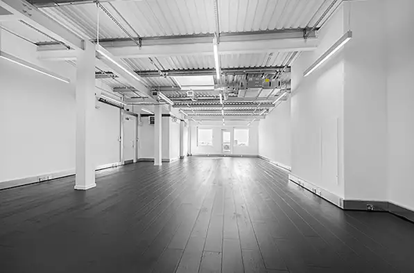 Office space to rent at Canalot Studios, 222 Kensal Road, Westbourne Park, London, unit CN.407, 1215 sq ft (112 sq m).