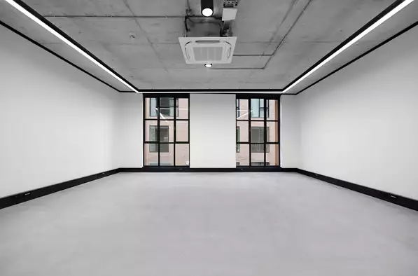 Office space to rent at The Frames, 1 Phipp Street, London, unit FR.110, 603 sq ft (56 sq m).