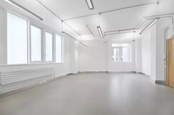 Office space to rent at The Light Bulb, 1 Filament Walk, Wandsworth, London, unit LU.214, 525 sq ft (48 sq m).