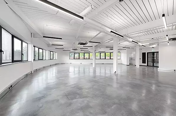 Office space to rent at Westbourne Studios, 242 Acklam Road, Portobello, London, unit WE.223, 3154 sq ft (293 sq m).